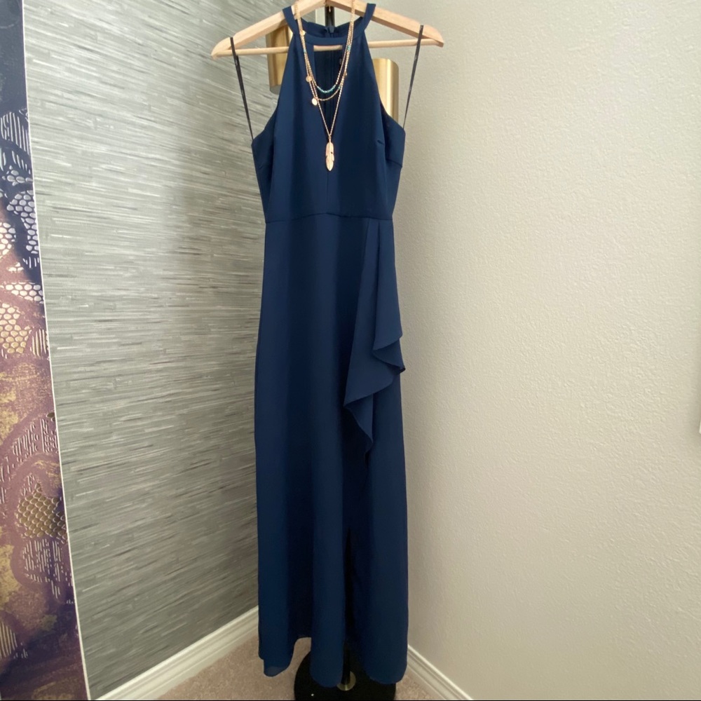 Lulus Mock Neck Maxi Dress
